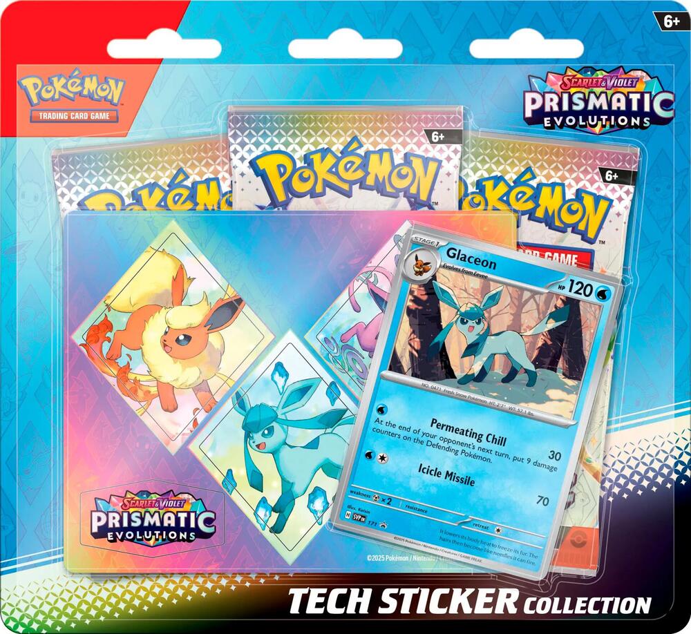 [Sealed] Prismatic Evolutions Tech Sticker Collection [Glaceon] - Pokemon TCG