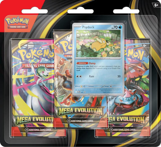 [Sealed] Mega Evolution 3 Pack Blister [Psyduck] - ME01: Mega Evolution (MEG)
